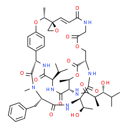 ChemSpider 2D Image | CSID:8781394 | C50H67N7O15