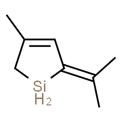 ChemSpider 2D Image | 2-isopropylidene-4-methyl-1$l^{2}-silacyclopent-3-ene | C8H12Si