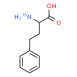 ChemSpider 2D Image | 2-(~15~N)Amino-4-phenylbutanoic acid | C10H1315NO2