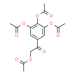 ChemSpider 2D Image | 5-(Acetoxyacetyl)benzene-1,2,3-triyl triacetate | C16H16O9