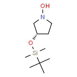 ChemSpider 2D Image | (3S)-3-{[Dimethyl(2-methyl-2-propanyl)silyl]oxy}-1-pyrrolidinol | C10H23NO2Si