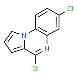 ChemSpider 2D Image | 4,7-Dichloropyrrolo[1,2-a]quinoxaline | C11H6Cl2N2
