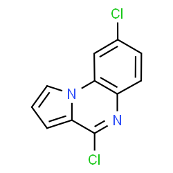 ChemSpider 2D Image | 4,8-Dichloropyrrolo[1,2-a]quinoxaline | C11H6Cl2N2