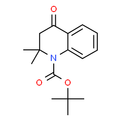 ChemSpider 2D Image | tert-Butyl 2,2-dimethyl-4-oxo-3,4-dihydroquinoline-1(2H)-carboxylate | C16H21NO3