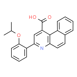ChemSpider 2D Image | 3-(2-Isopropoxyphenyl)benzo[f]quinoline-1-carboxylic acid | C23H19NO3