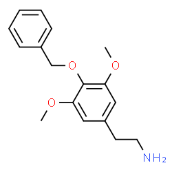 ChemSpider 2D Image | 2-[4-(Benzyloxy)-3,5-dimethoxyphenyl]ethanamine | C17H21NO3