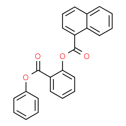ChemSpider 2D Image | 2-(Phenoxycarbonyl)phenyl 1-naphthoate | C24H16O4