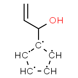 ChemSpider 2D Image | 1-(1-Hydroxy-2-propen-1-yl)-1,2,3,4,5-cyclopentanepentayl | C8H9O