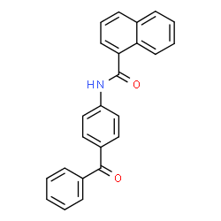 ChemSpider 2D Image | N-(4-Benzoylphenyl)-1-naphthamide | C24H17NO2