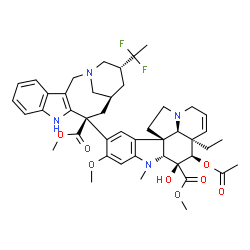 ChemSpider 2D Image | Vinflunine | C45H54F2N4O8