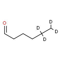 ChemSpider 2D Image | 5,5,6,6-tetradeuteriohexanal | C6H8D4O