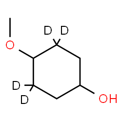 ChemSpider 2D Image | 3,3,5,5-tetradeuterio-4-methoxy-cyclohexan-1-ol | C7H10D4O2