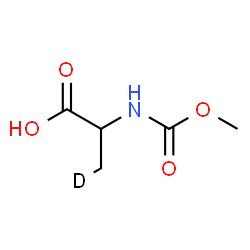 ChemSpider 2D Image | N-(Methoxycarbonyl)(3-~2~H_1_)alanine | C5H8DNO4