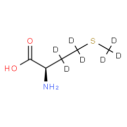 ChemSpider 2D Image | D-(3,3,4,4-~2~H_7_)Methionine | C5H4D7NO2S