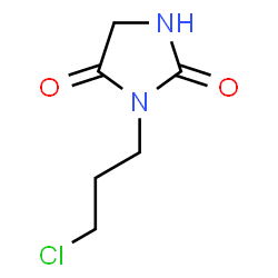 ChemSpider 2D Image | 3-(3-Chloropropyl)-2,4-imidazolidinedione | C6H9ClN2O2