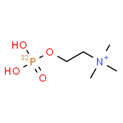 ChemSpider 2D Image | N,N,N-Trimethyl-2-[(~32~P)phosphonooxy]ethanaminium | C5H15NO432P