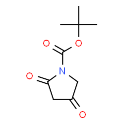 ChemSpider 2D Image | tert-butyl 2,4-dioxopyrrolidine-1-carboxylate | C9H13NO4