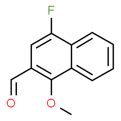 ChemSpider 2D Image | 4-Fluoro-1-methoxy-2-naphthaldehyde | C12H9FO2