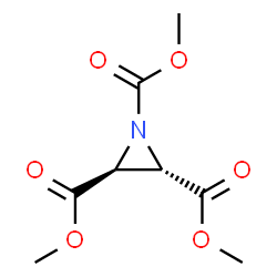ChemSpider 2D Image | Trimethyl (2S,3S)-1,2,3-aziridinetricarboxylate | C8H11NO6