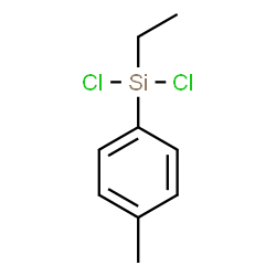 ChemSpider 2D Image | Dichloro(ethyl)(4-methylphenyl)silane | C9H12Cl2Si