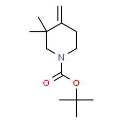 ChemSpider 2D Image | tert-Butyl 3,3-dimethyl-4-methylenepiperidine-1-carboxylate | C13H23NO2