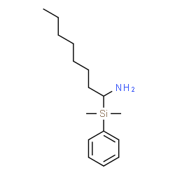 ChemSpider 2D Image | 1-[Dimethyl(phenyl)silyl]-1-octanamine | C16H29NSi