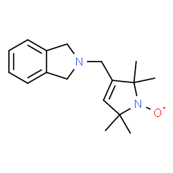 ChemSpider 2D Image | [3-(1,3-Dihydro-2H-isoindol-2-ylmethyl)-2,2,5,5-tetramethyl-2,5-dihydro-1H-pyrrol-1-yl]oxidanyl | C17H23N2O