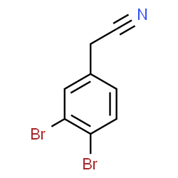 ChemSpider 2D Image | 3,4-Dibromobenzeneacetonitrile | C8H5Br2N