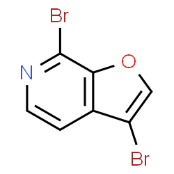 ChemSpider 2D Image | 3,7-Dibromofuro[2,3-c]pyridine | C7H3Br2NO