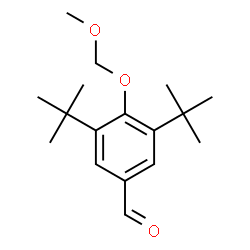 ChemSpider 2D Image | 3,5-di-tert-butyl-4-(methoxymethoxy)benzaldehyde | C17H26O3