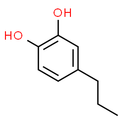 ChemSpider 2D Image | 4-Propylbenzene-1,2-diol | C9H12O2