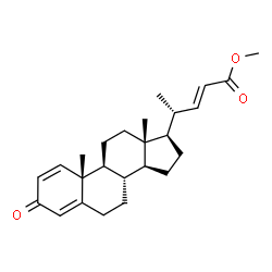ChemSpider 2D Image | Methyl (22E)-3-oxochola-1,4,22-trien-24-oate | C25H34O3