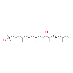 ChemSpider 2D Image | (15E)-2,6,10,14,18-Pentamethyl-15-icosene-2,13-diol | C25H50O2