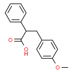 ChemSpider 2D Image | 3-(4-Methoxyphenyl)-2-phenylpropanoic acid | C16H16O3