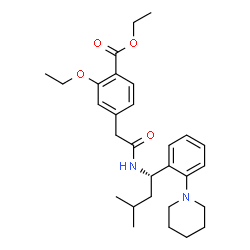 ChemSpider 2D Image | REPAGLINIDE ETHYL ESTER | C29H40N2O4