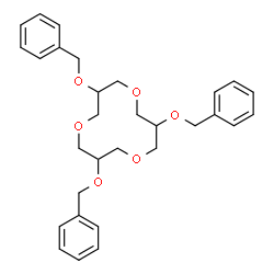 ChemSpider 2D Image | 3,7,11-Tris(benzyloxy)-1,5,9-trioxacyclododecane | C30H36O6