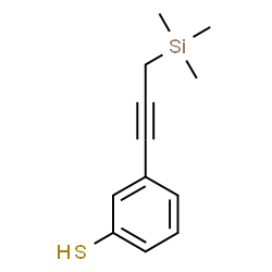 ChemSpider 2D Image | 3-[3-(Trimethylsilyl)-1-propyn-1-yl]benzenethiol | C12H16SSi