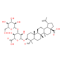 ChemSpider 2D Image | (3beta,5xi,18xi)-28-Hydroxy-23,28-dioxolup-20(29)-en-3-yl 3-O-beta-D-glucopyranosyl-beta-D-glucopyranosiduronic acid | C42H64O15