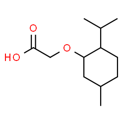 ChemSpider 2D Image | [(2-Isopropyl-5-methylcyclohexyl)oxy]acetic acid | C12H22O3
