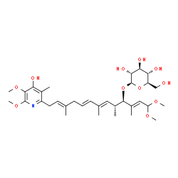 ChemSpider 2D Image | 13-dimethoxy glucopiericidin A | C33H51NO11
