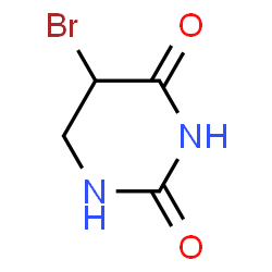ChemSpider 2D Image | 5-bromo-5,6-dihydrouracil | C4H5BrN2O2