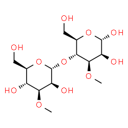 ChemSpider 2D Image | 3-O-Methyl-4-O-(3-O-methyl-alpha-D-mannopyranosyl)-alpha-D-mannopyranose | C14H26O11