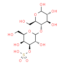 ChemSpider 2D Image | 4-O-(3-O-Sulfo-D-galactopyranosyl)-D-glucopyranose | C12H22O14S