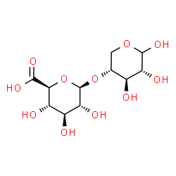 ChemSpider 2D Image | 4-O-beta-D-Glucopyranuronosyl-D-xylopyranose | C11H18O11