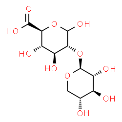 ChemSpider 2D Image | 2-O-beta-D-Xylopyranosyl-D-glucopyranuronic acid | C11H18O11