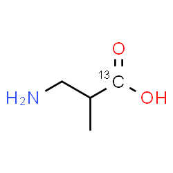 ChemSpider 2D Image | 3-Amino-2-methyl(1-~13~C)propanoic acid | C313CH9NO2