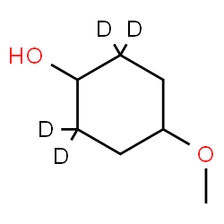 ChemSpider 2D Image | 4-Methoxy(2,2,6,6-~2~H_4_)cyclohexanol | C7H10D4O2