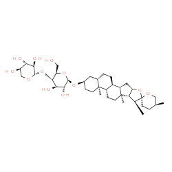 ChemSpider 2D Image | (3alpha,5alpha,25S)-Spirostan-3-yl 4-O-beta-D-xylopyranosyl-beta-D-glucopyranoside | C38H62O12