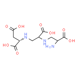 ChemSpider 2D Image | N-{2-[(2-Amino-2-carboxyethyl)amino]-2-carboxyethyl}-L-aspartic acid | C10H17N3O8