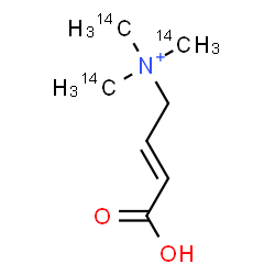 ChemSpider 2D Image | (2E)-3-Carboxy-N,N,N-tris[(~14~C)methyl]-2-propen-1-aminium | C414C3H14NO2
